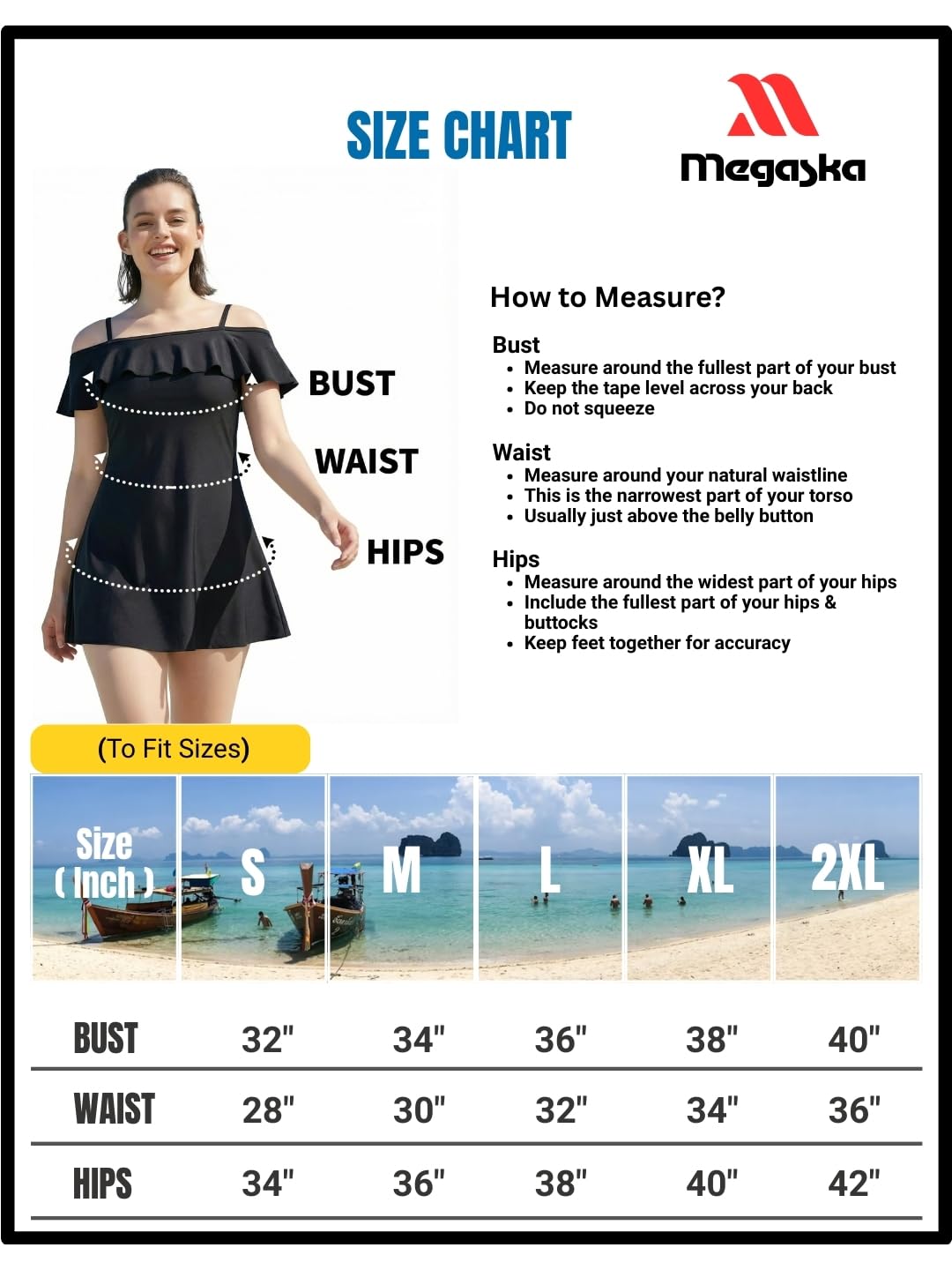 MEGASKA 2 Piece Retro Padded Ruffled Off Shoulder Adjustable Straps Swimdress with Swim Shorts Quick Dry Chlorine Resistant Swimsuit Swimming Costume Swimwear for Women_Black_M 4