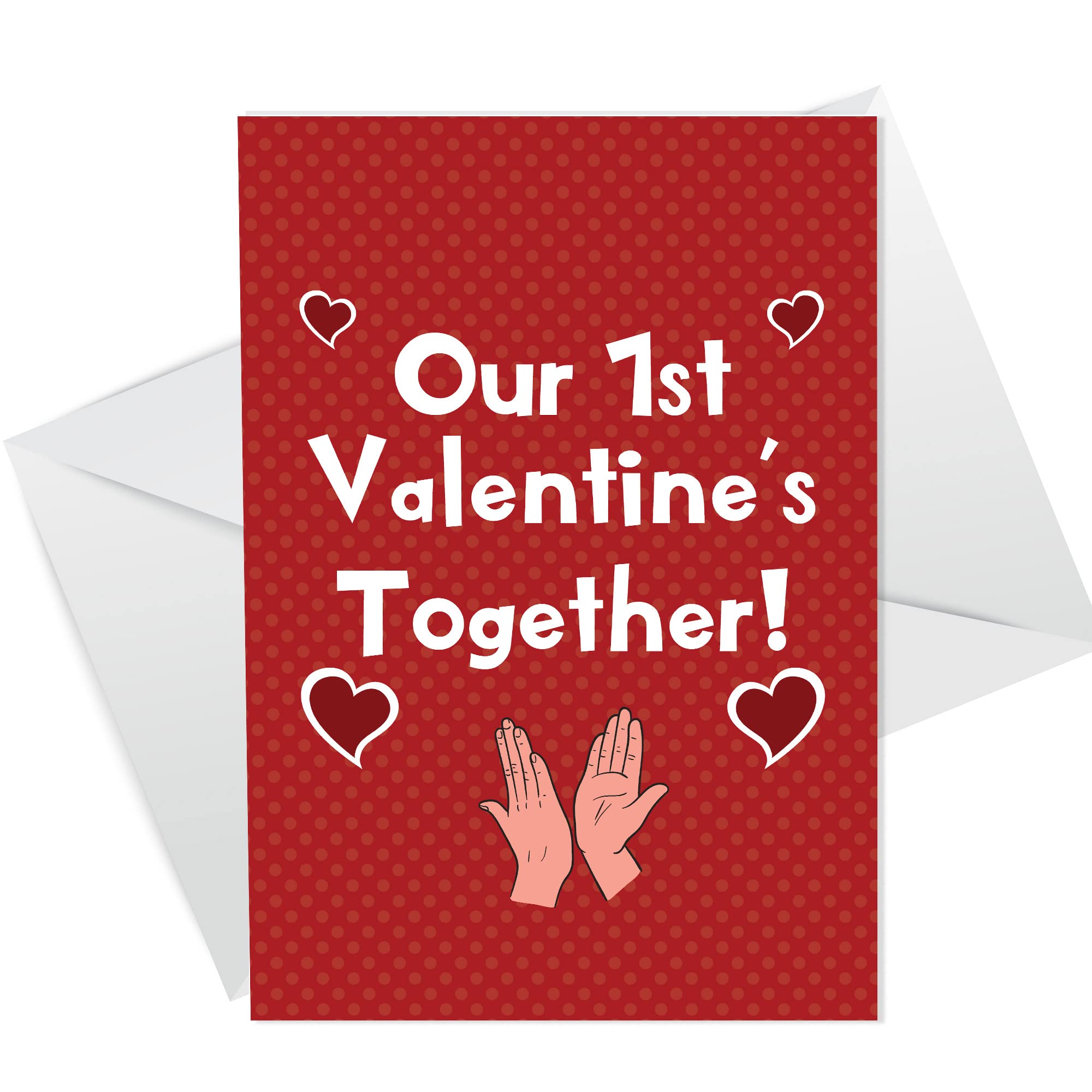 Our First 1st Valentines Card For Him Her Boyfriend Girlfriend Funny Card Handmade