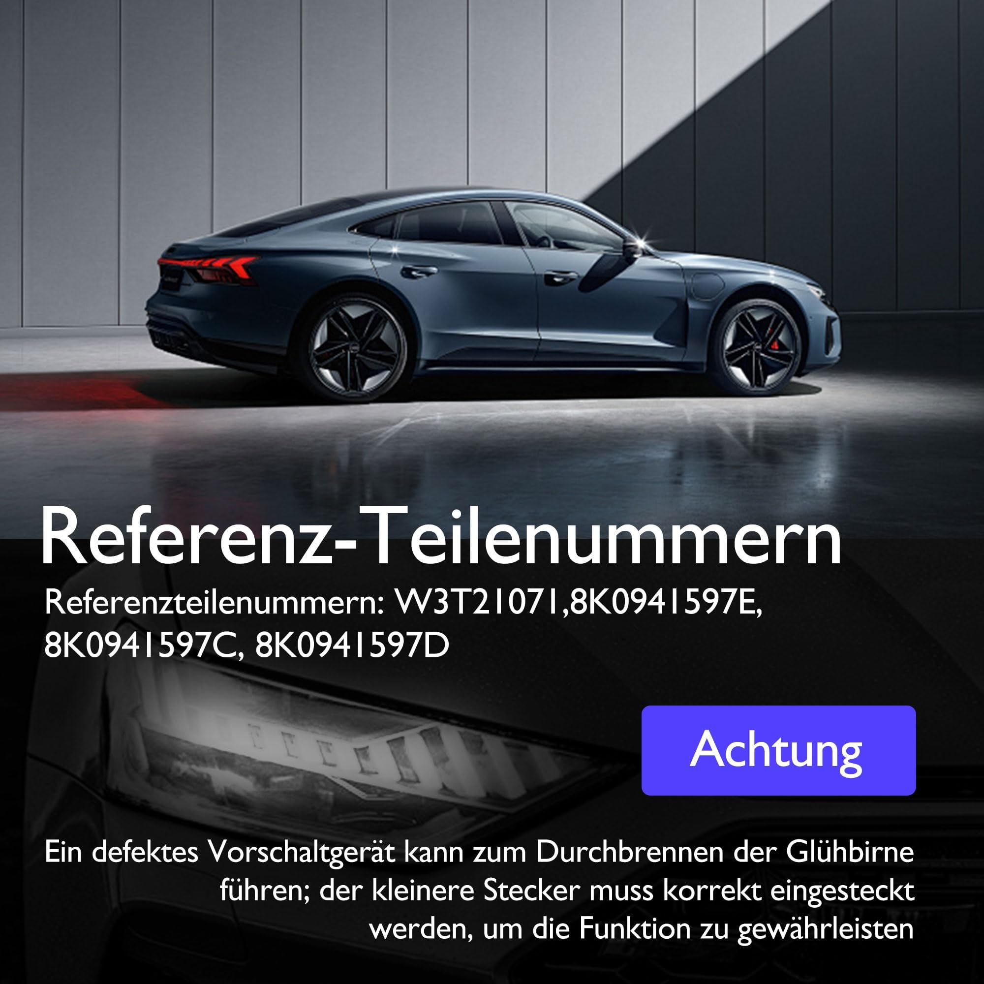 Xenon HID Steuergerät 8K0941597E W003T22071 - Scheinwerfer Vorschaltgerät für ADC 2011-2014 8K0.941.597.E
