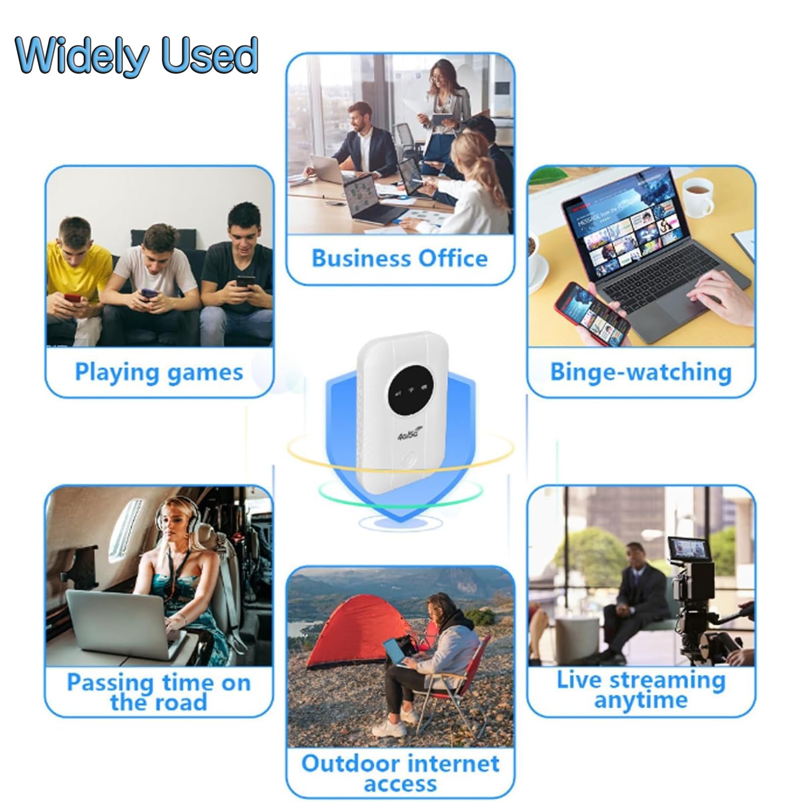 Ultra Link Pocket WiFi, Satellite Internet in Your Pocket, Router Unlimited Satellite Internet Portable 𝖲atellite 𝖨nternet WiFi for International Travel (1 Pcs) — view 7