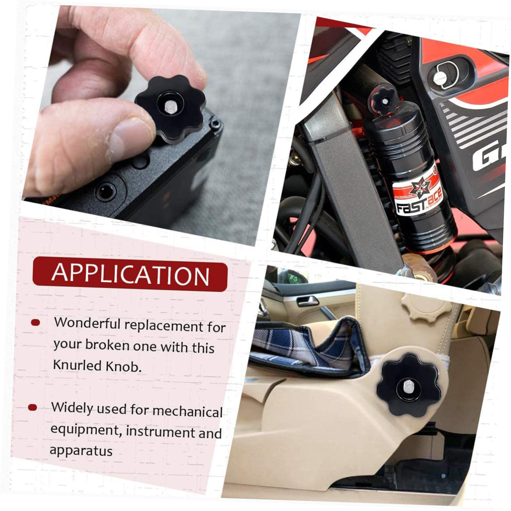 LIFKOME 16Pcs Clamping Knob Set Threaded Accessories Knobs for and Quick Replacement of Broken Hardware