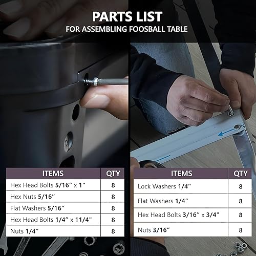 Vista 21 de Outdoor Foosball Table Adult Size - Game Tables for Adults with Balls & Players - Soccer Table Game for Indoor Use - Weatherproof Perfect for