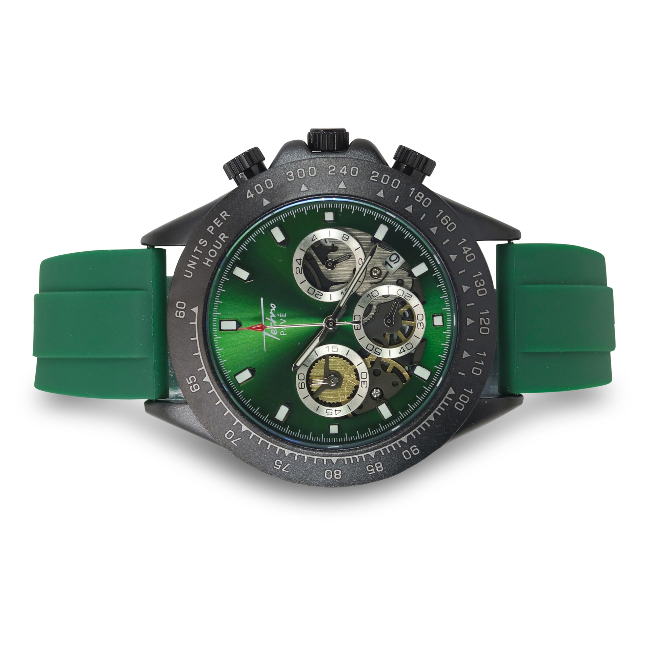 Orologio cronografo sportivo da uomo, 42 mm, analogico, al quarzo, con quadrante multiplo, datario e cinturino in silicone, orologio da polso casual da indossare tutti i giorni, regalo pronto