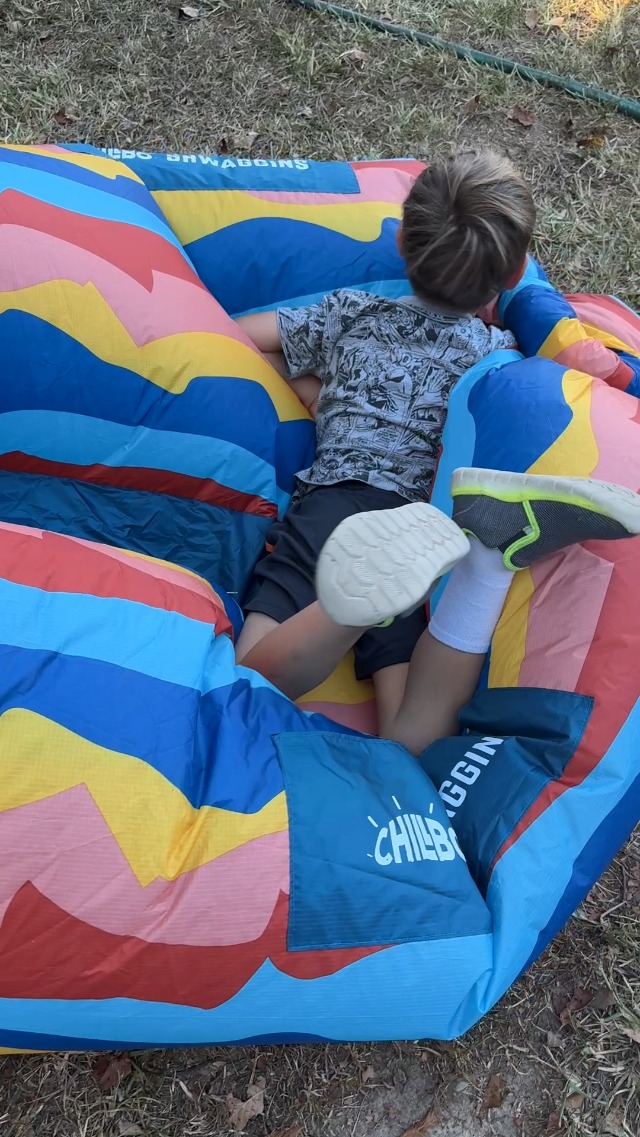 5 Year Old LOVES Chillbo Outdoor Inflatable Couch Chair