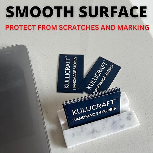 Miniatura 4 de Soporte para tarjetas de visita para escritorio, soporte para tarjetas de presentación, hecho de mármol blanco de carrara, soporte organizador de