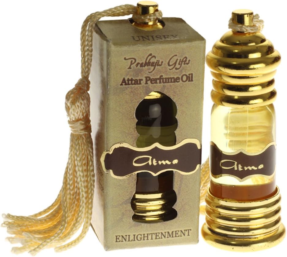 Prabhuji's Gifts Atma Attar Perfume Oil – Unisex Body Fragrance, Essential Oil Blend, Vegan, Long-Lasting Scent, 6 mL