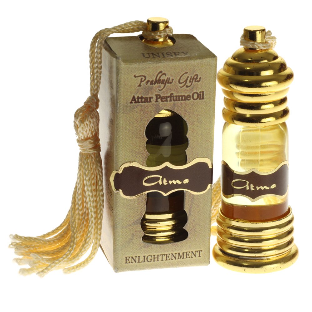 Prabhuji's Gifts Atma Attar Perfume Oil – Unisex Body Fragrance, Essential Oil Blend, Vegan, Long-Lasting Scent, 6 mL