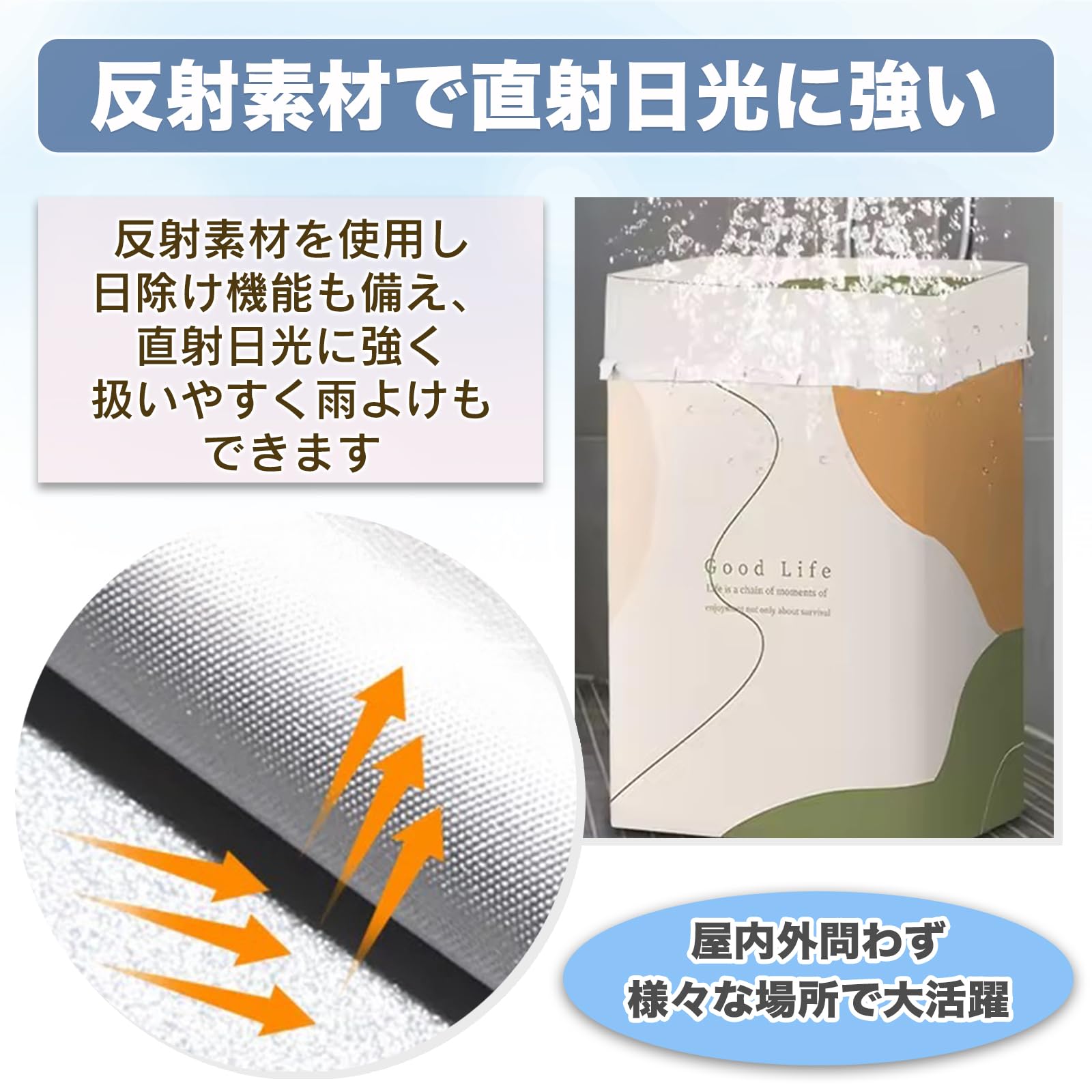 Amazon.co.jp: MONOSTORE 洗濯機カバー パンダ 屋外 日焼け防止 目隠し