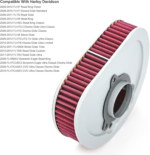 Miniatura 5 de Filtro de aire de alto rendimiento HD-1508 para Harley Davidson FLTRX Road Glide Custom, FLHR Road King, FLHRC, FLHTC Electra Glide