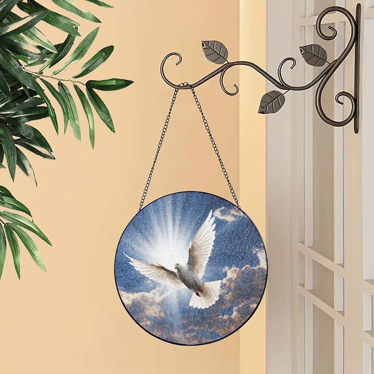 Stained Glass Window Hanging - Personalized Sun Catcher for Home Decor