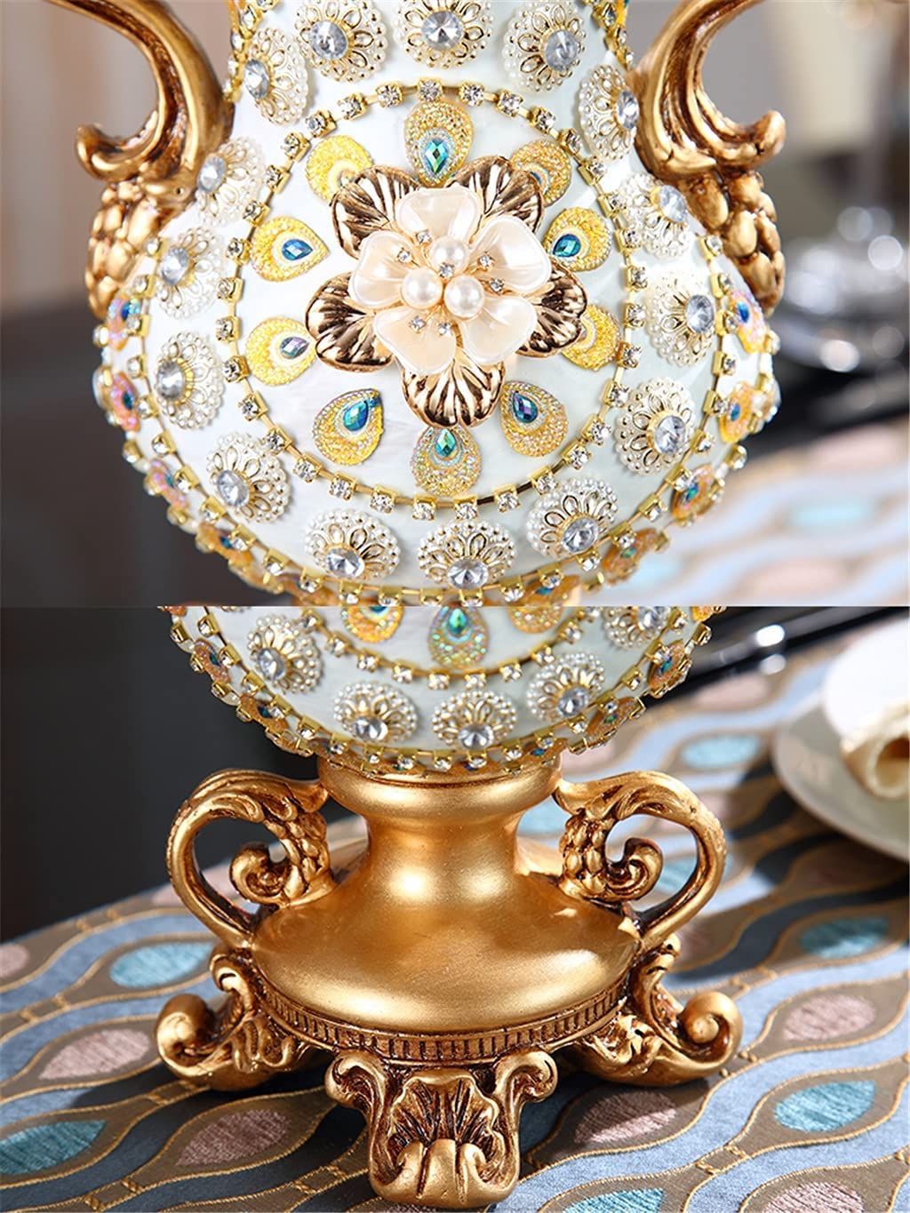 置物 reasons Resin Vase Stereoscopic Dried Fowers Arrangement Wobble Plate