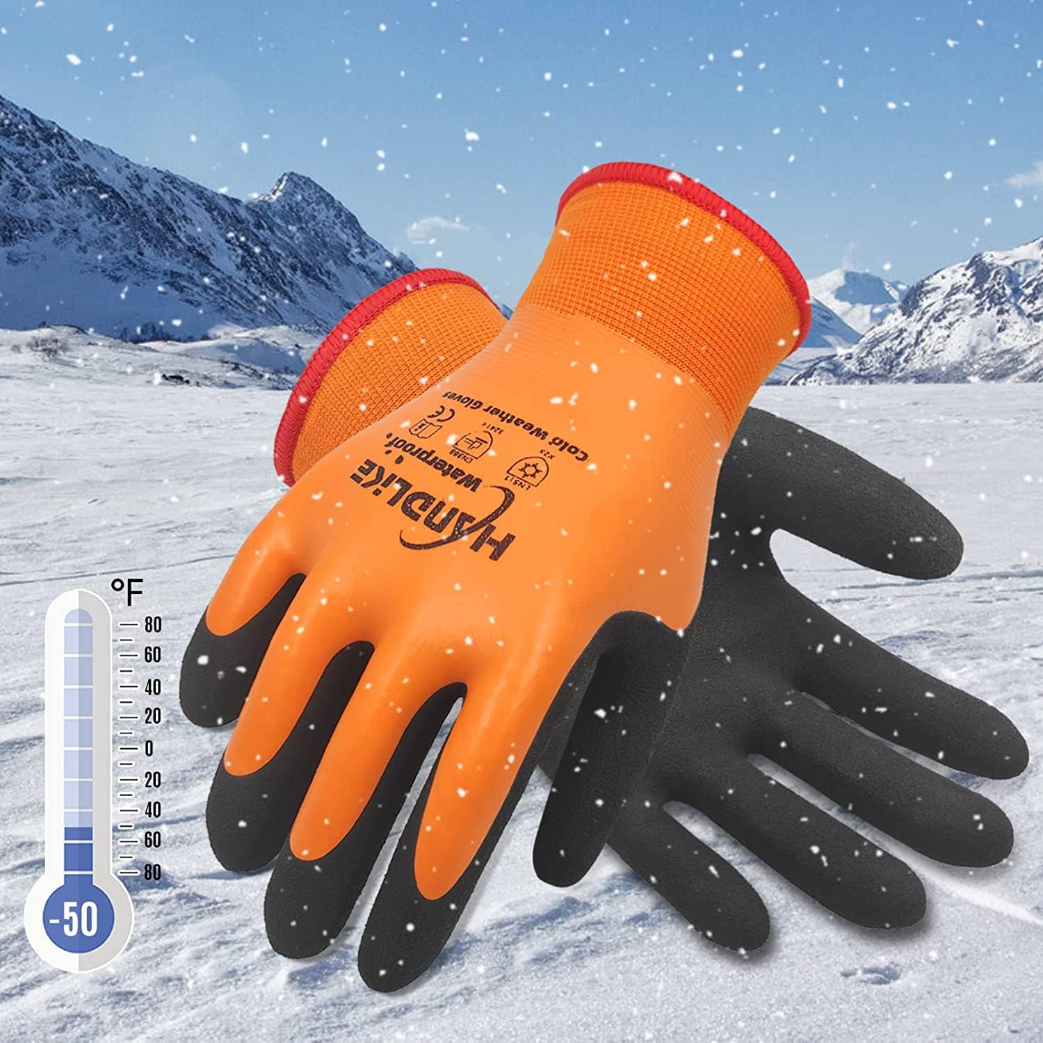 HANDLIKE Waterproof Winter Work Gloves for Men Kuwait Ubuy