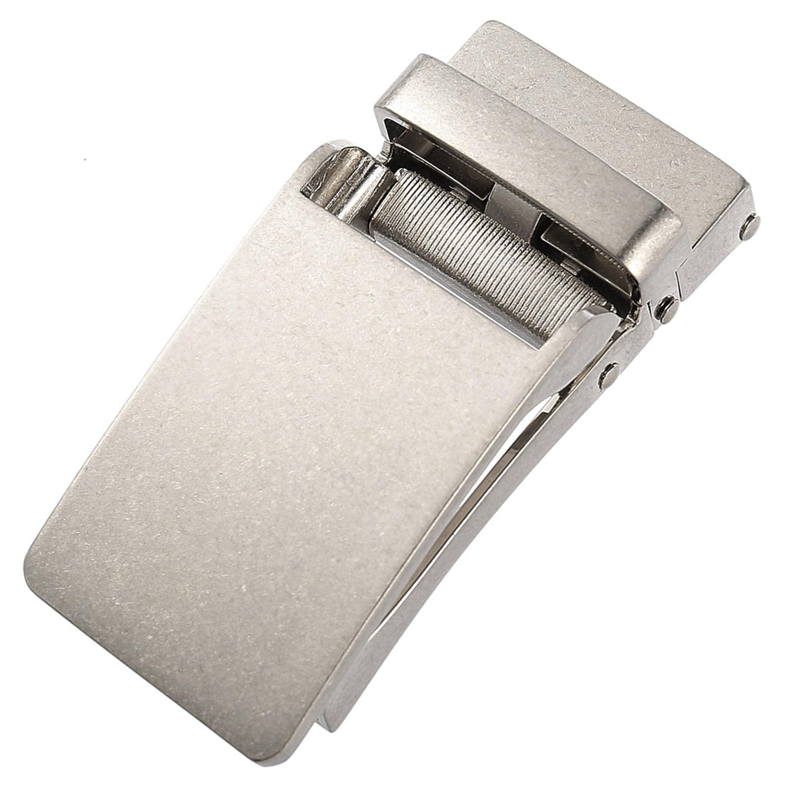 Rectangle Automatic Buckle for 30-31mm Belt Men Pants Belt Buckles Belt Head Silver-image-34