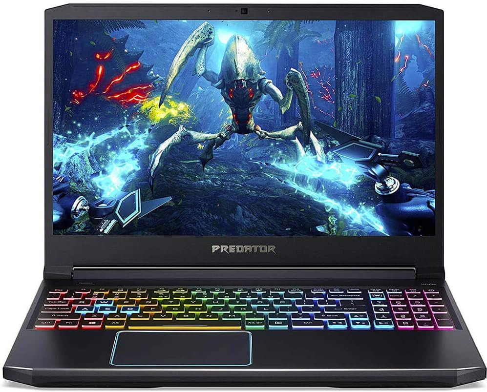 AcerPredator Helios 300 Gaming Laptop PC, 15.6" Full HD 144Hz 3ms IPS Display, Intel i7-9750H, GTX 1660 Ti 6GB, 16GB DDR4, 512GB PCIe NVMe SSD, RGB Keyboard, PH315-52-72RG