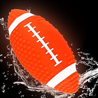 Swimming Pool Football, Light Up Underwater Football Pool Beach Water Football Swimming Pool Soccer Swimming Pool Diving Toys for Beach Games and Water Sports (Orange)