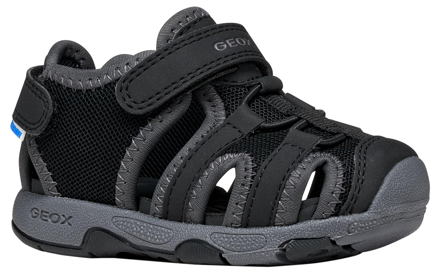Geox B Sandal Multy Boy, Black, 7.5 UK Child