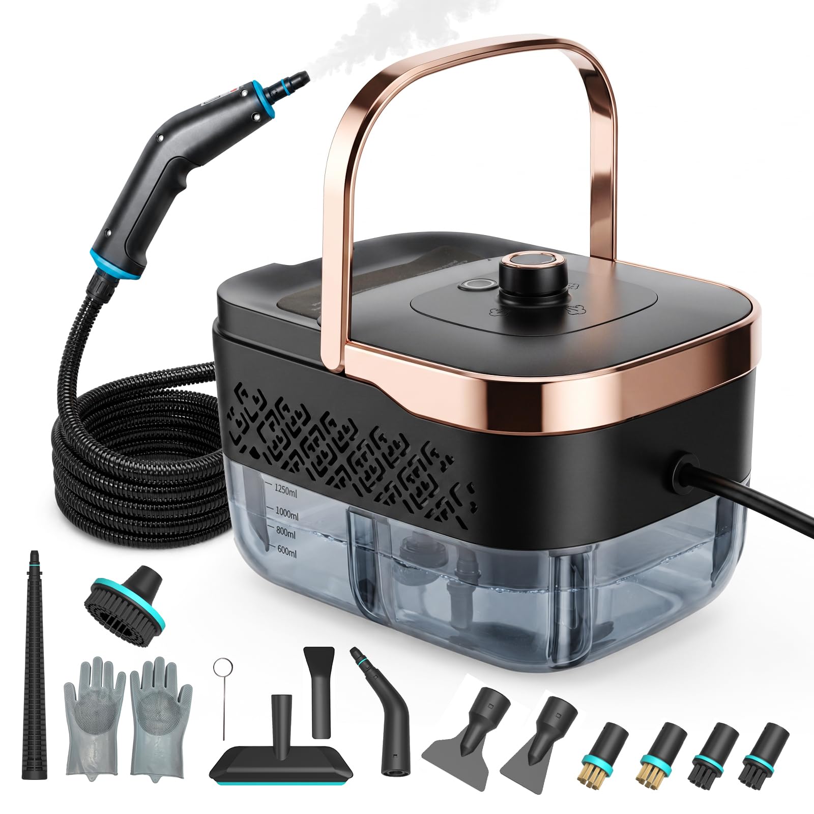 Photo 1 of Happudeok Handheld Steam Cleaner - 1500W, 4 Bar Pressure