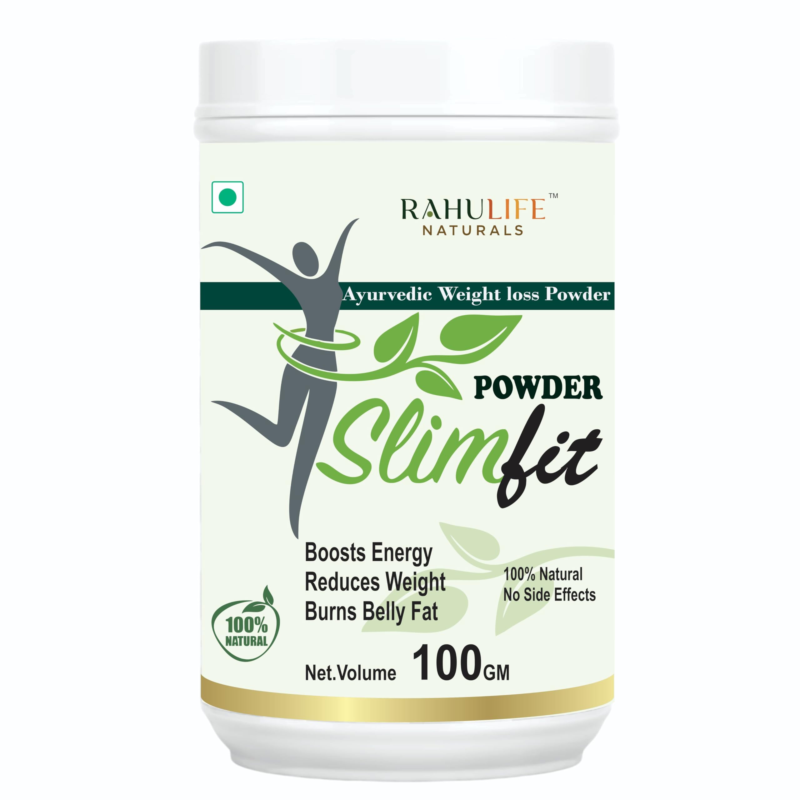 Rahulife Naturals Slim | Ayurvedic Weight Loss Powder with 12+ Herbs | Natural Belly Fat Burner & Metabolism Booster | 100g | Supports Healthy Digestion & Detox-picture-22
