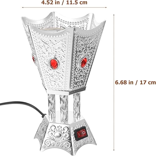 Miniatura 6 de Balacoo Quemador de incienso eléctrico, quemador de incienso, quemador de incienso para conos de incienso, cera derretida y aceite, quemador de