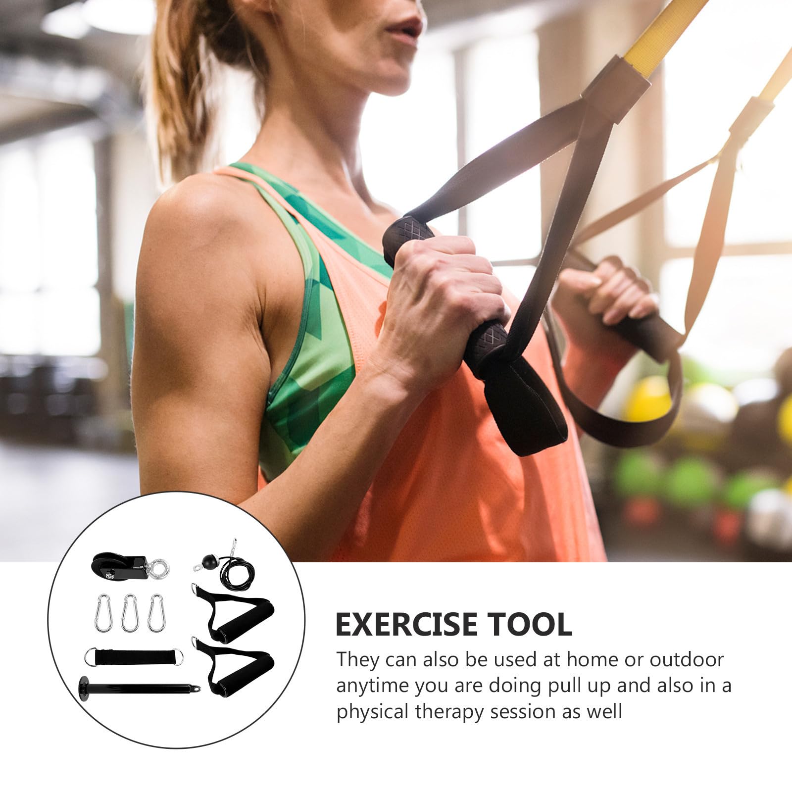 VICASKY Kit de Polea de Antebrazo Profesional para Gimnasio en Casa