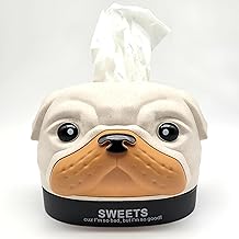 Square Tissue Box - Creative Dog Shaped Paper Towel Holder for Living Room, Desktop, and Office Use, Square Cardboard Pump Dispenser for Stylish Storage