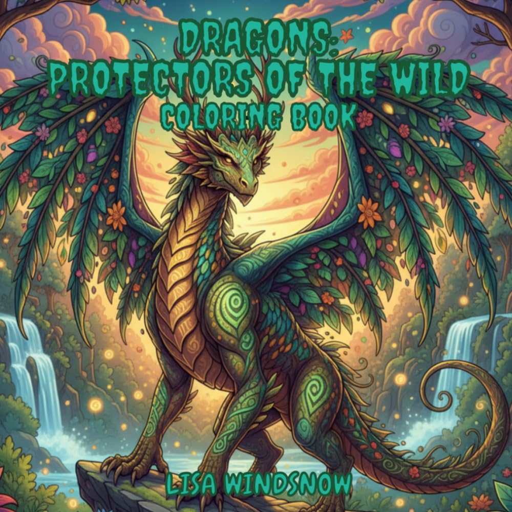 DRAGONS: PROTECTORS OF THE WILD: COLORING BOOK (MYTHIC FANTASY)