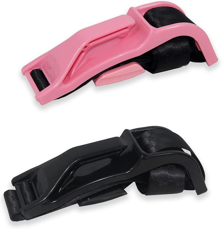 Almofada para cinto de segurança Vahrelo para gestantes – 2 unidades (1 rosa + 1 preta)