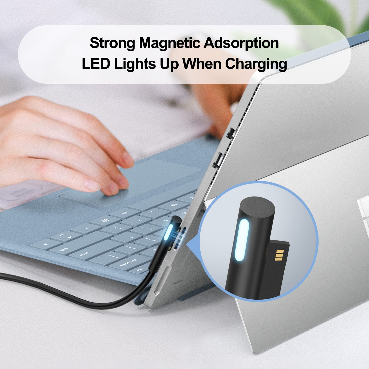 Cargador De Coche Para Microsoft Surface - Adaptador De 110W/102W/65W/44W Para Surface Pro/Book/Go