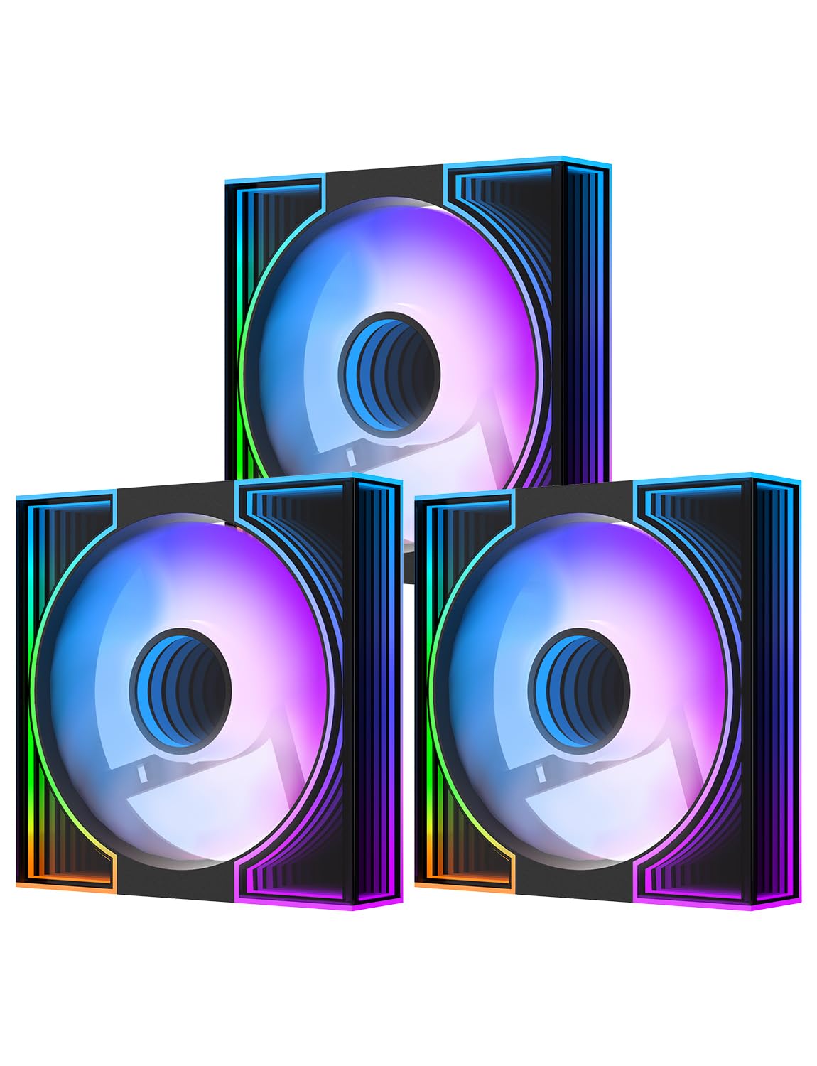 Amazon.co.jp: darkFlash DM8 3個パック 120mm PCケースファン