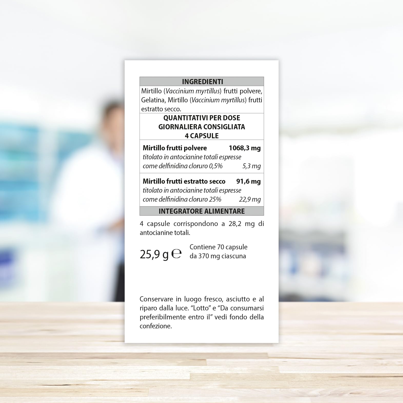 Aboca Mirtillo Plus 70 Opercoli - Utile per la Funzionalità del Microcircolo e della Vista