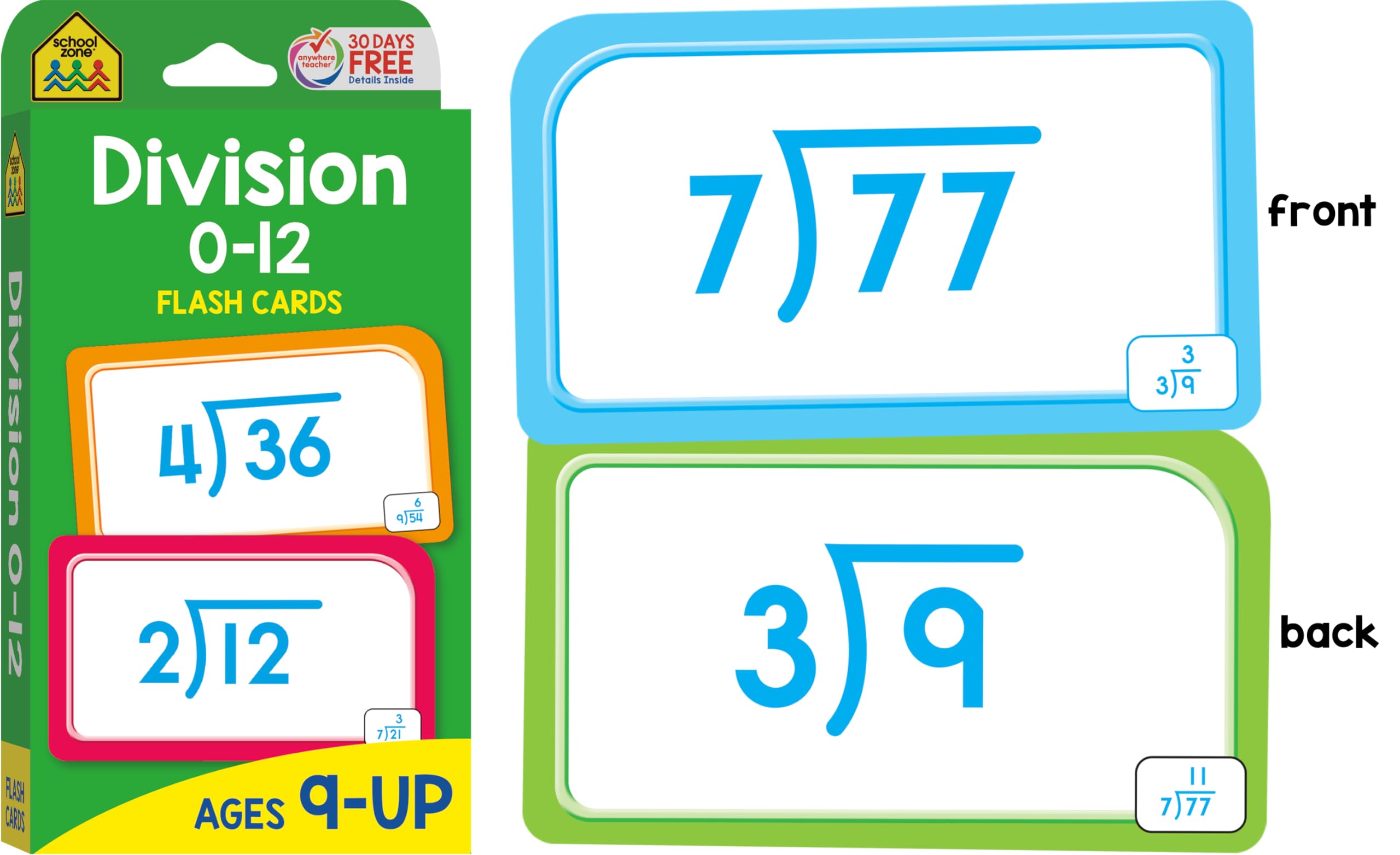 Snapklik.com : Math 3-4 4-Pack Flash Cards: 224 Cards, 3rd Grade, 4th ...