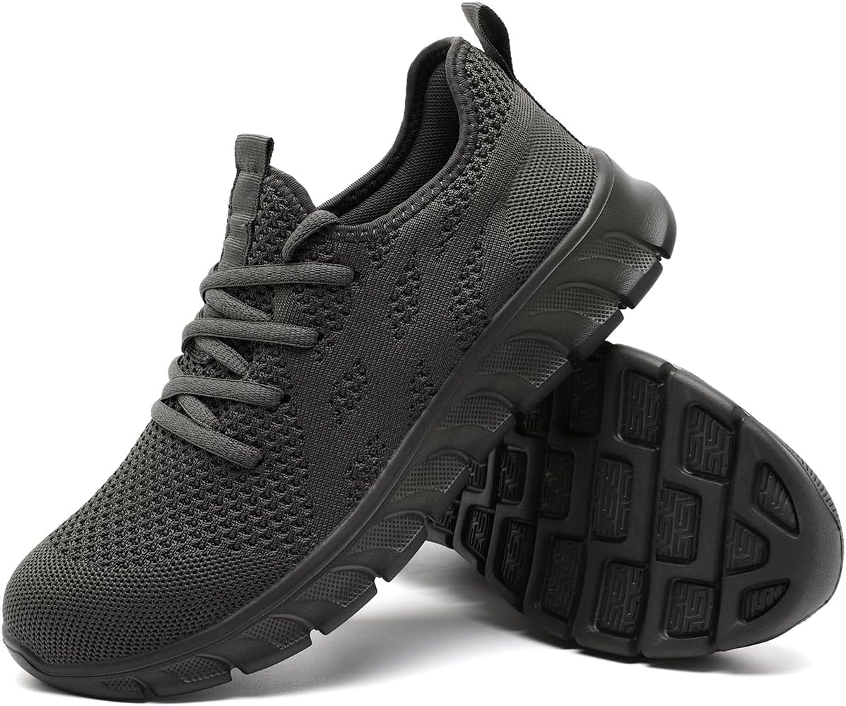 Steel Toe Shoes for Men Safety Work Sneakers Non Slip Indestructible Puncture Proof Comfortable Suitable for Construction Sites Warehouses Transportation Factories