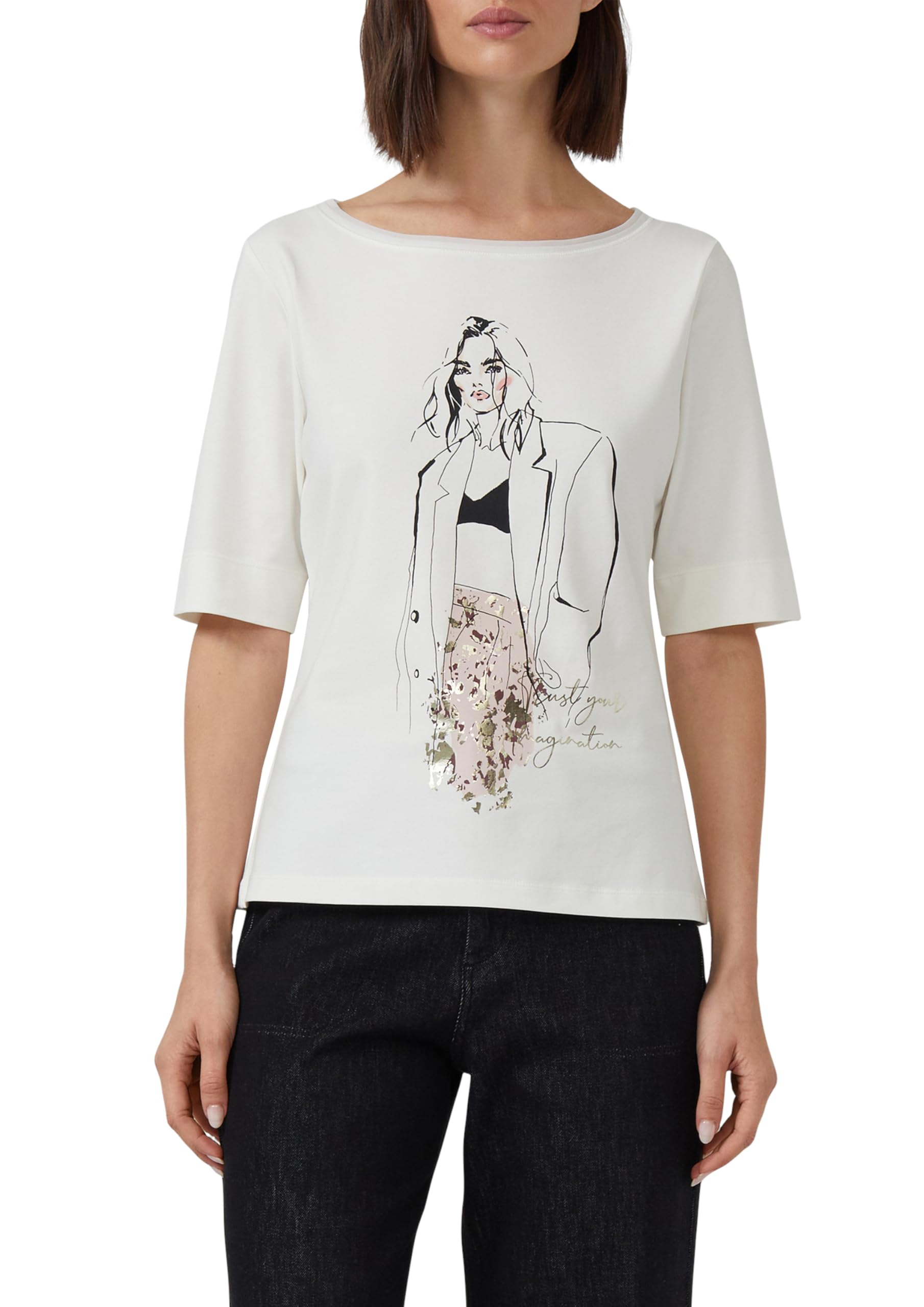 s.Oliver Jersey-Shirt mit Artwork