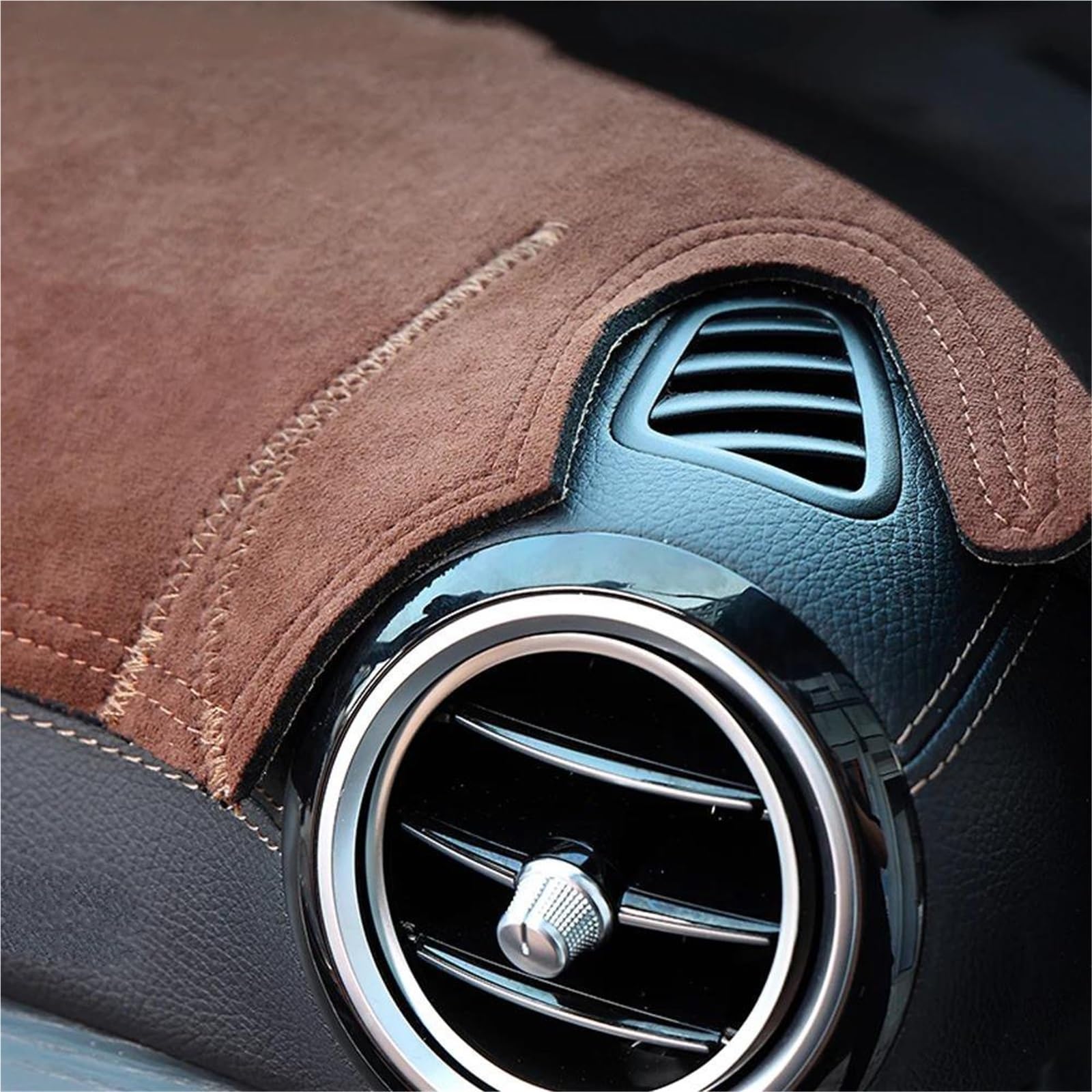 Auto Dash Matte Abdeckung Dashboard Pad Center Konsole Zubehör Für Land Für Cruiser LC300 J300 GR Sport 2022-2025(Black Red LHD,With HUD)