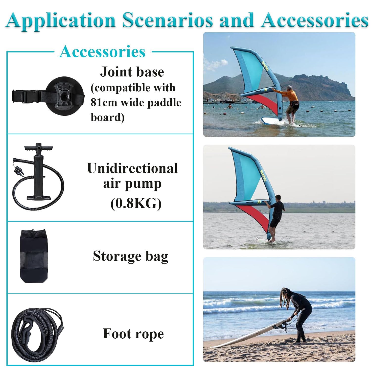 Tabla de Paddle Surf de Tela Oxford + Vela de Windsurf de PVC, Tabla de Windsurf Independiente, Vela de Windsurf Inflable Profesional para Adultos de 4,35 m × 1,88 m