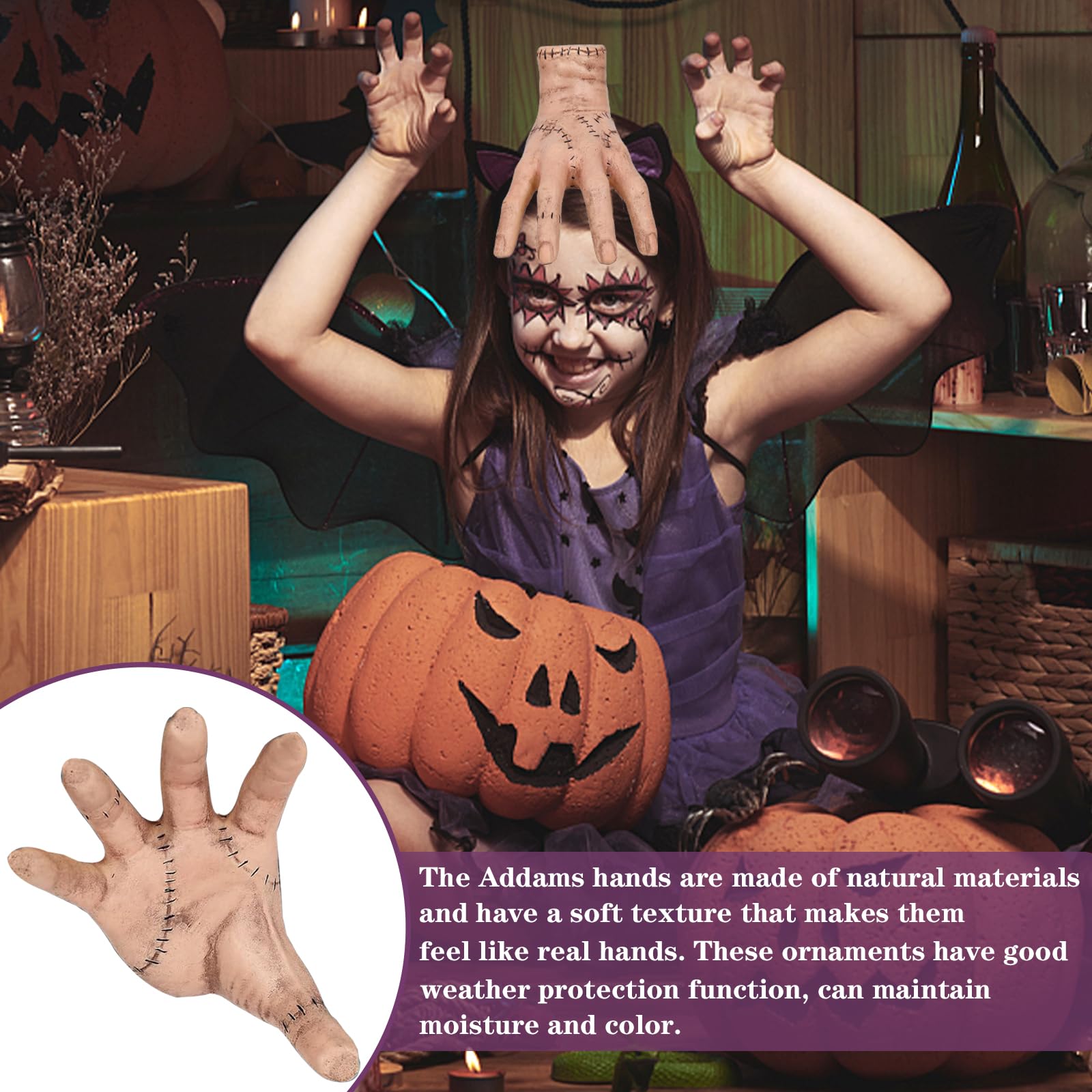 WELLXUNK Wednesday Family Addams Thing Hand, Family Hand Addams, Addams