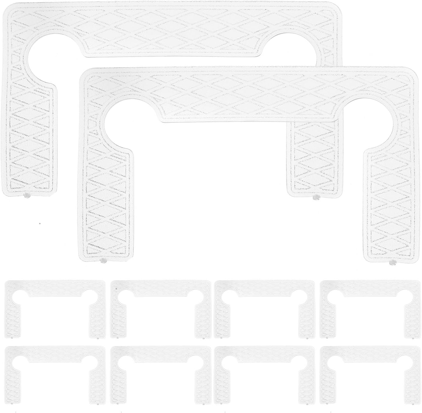 OSALADI Bathroom Clamp Pad 40Pcs Clear Anti-Slip Shower Door Gasket Replacement Kit with Shock Absorption for Glass Door Hardware