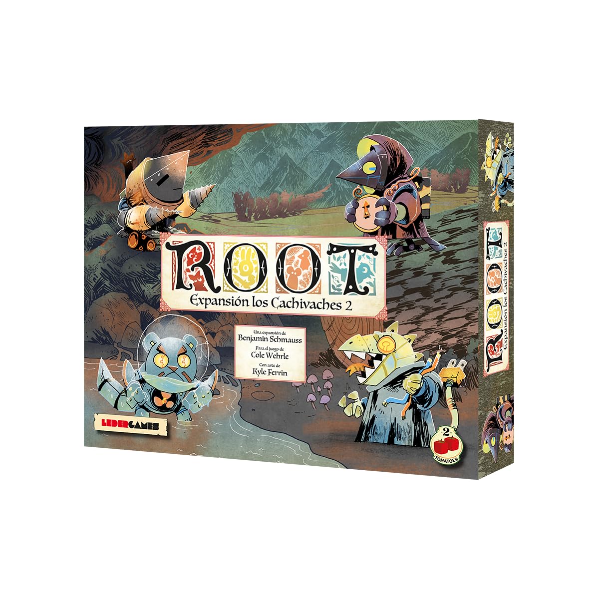 2Tomatoes Games – Root Espansione Cachivaches 2 | Espansione Root Gioco da Tavolo Spagnolo | Fazioni Automatizzate, Strategia e Craps | Gioco da Tavolo Root per 1-4 Giocatori