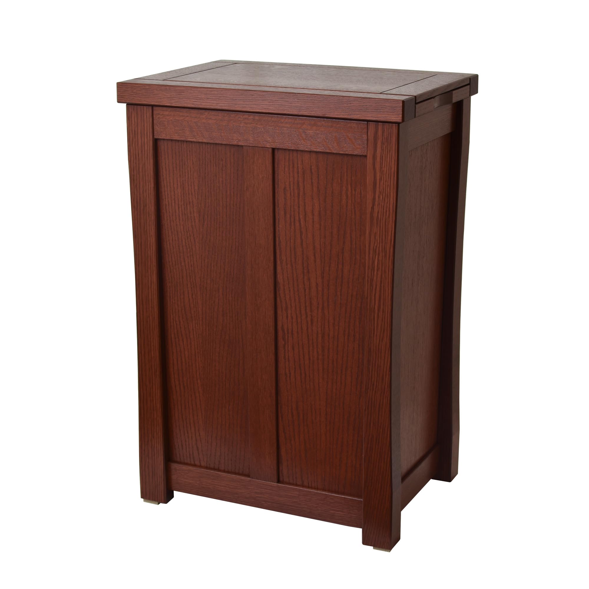 Wooden Trash can 13 Gallon Mission Style Oak CQ-1-29 CQ-1-29 Brown