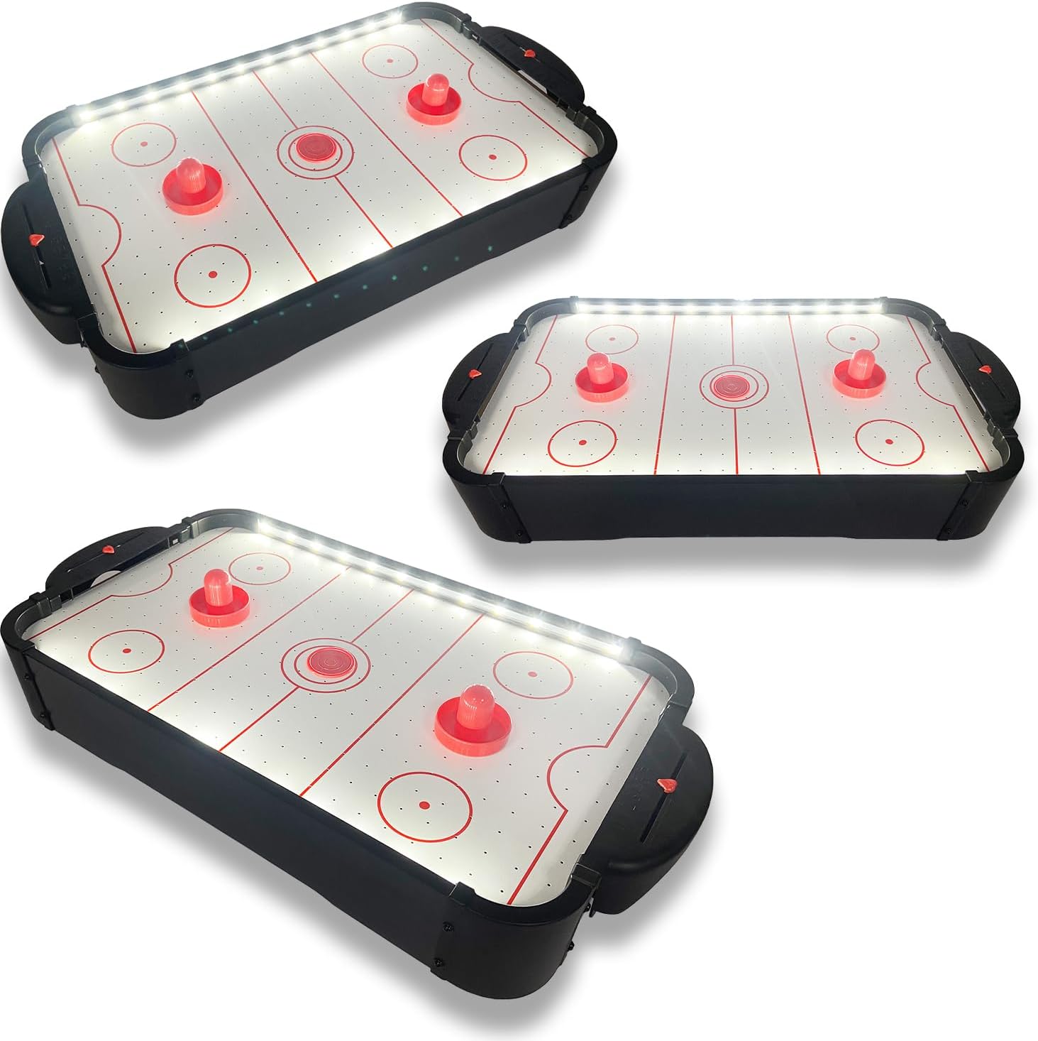 Mini Air Hockey Game with LED Lights - The Ultimate Fun for Kids and Adults - Mad Monkey
