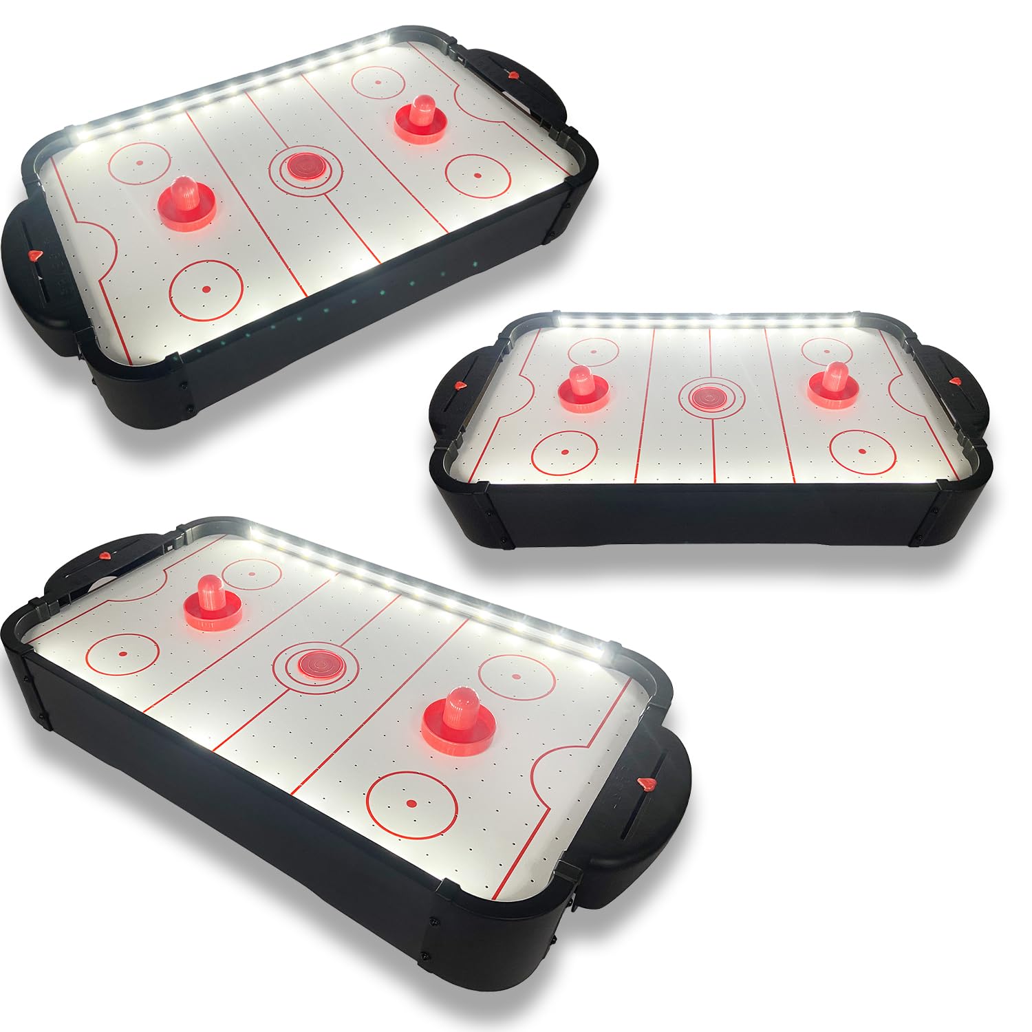 Mad Monkey Mini Juego de Hockey de Aire con Luces LED para Niños y Adultos