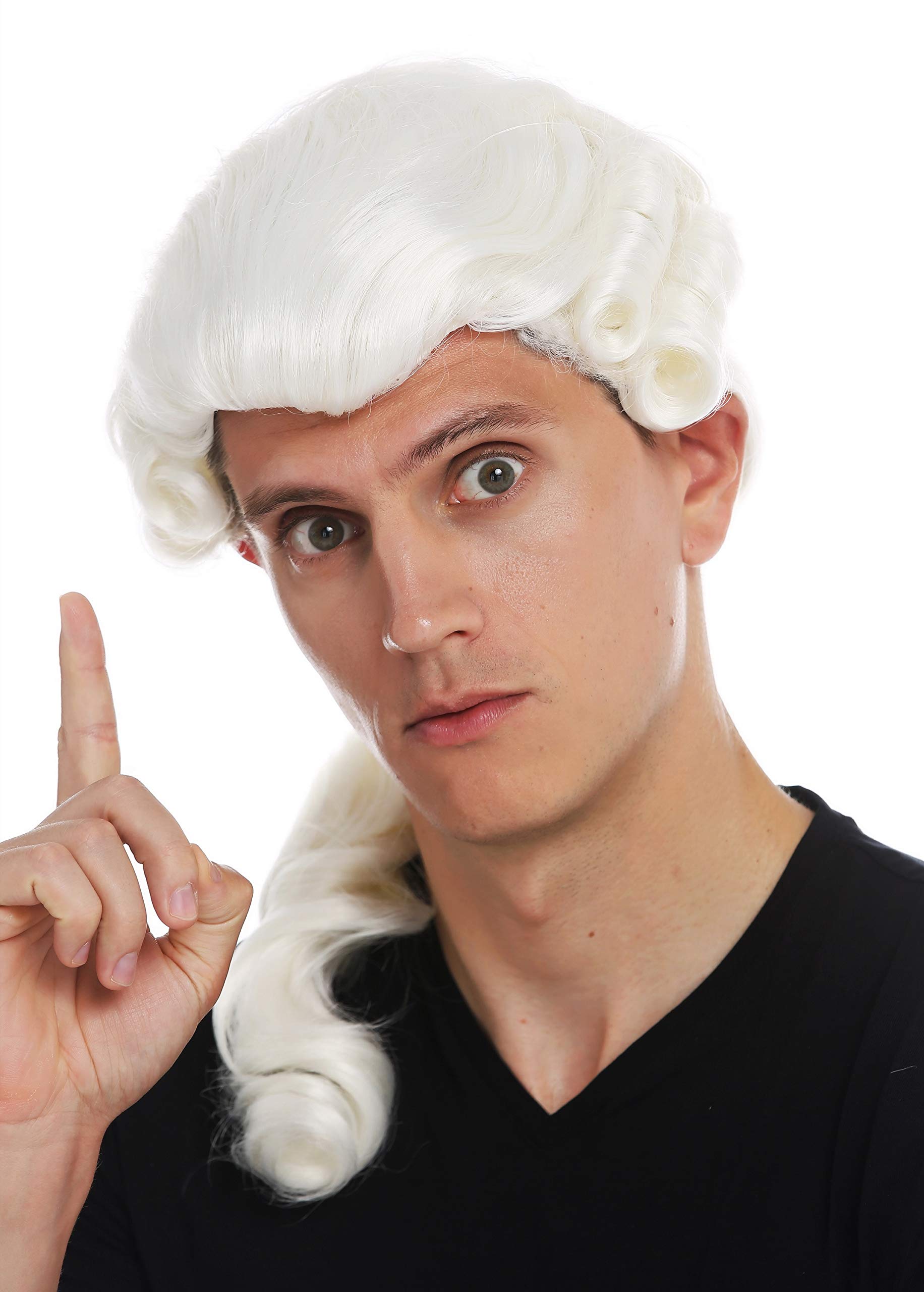 WIG ME UP - VK-31-1001 wig men man historic baroque renaissance white braid noble man - Image 2