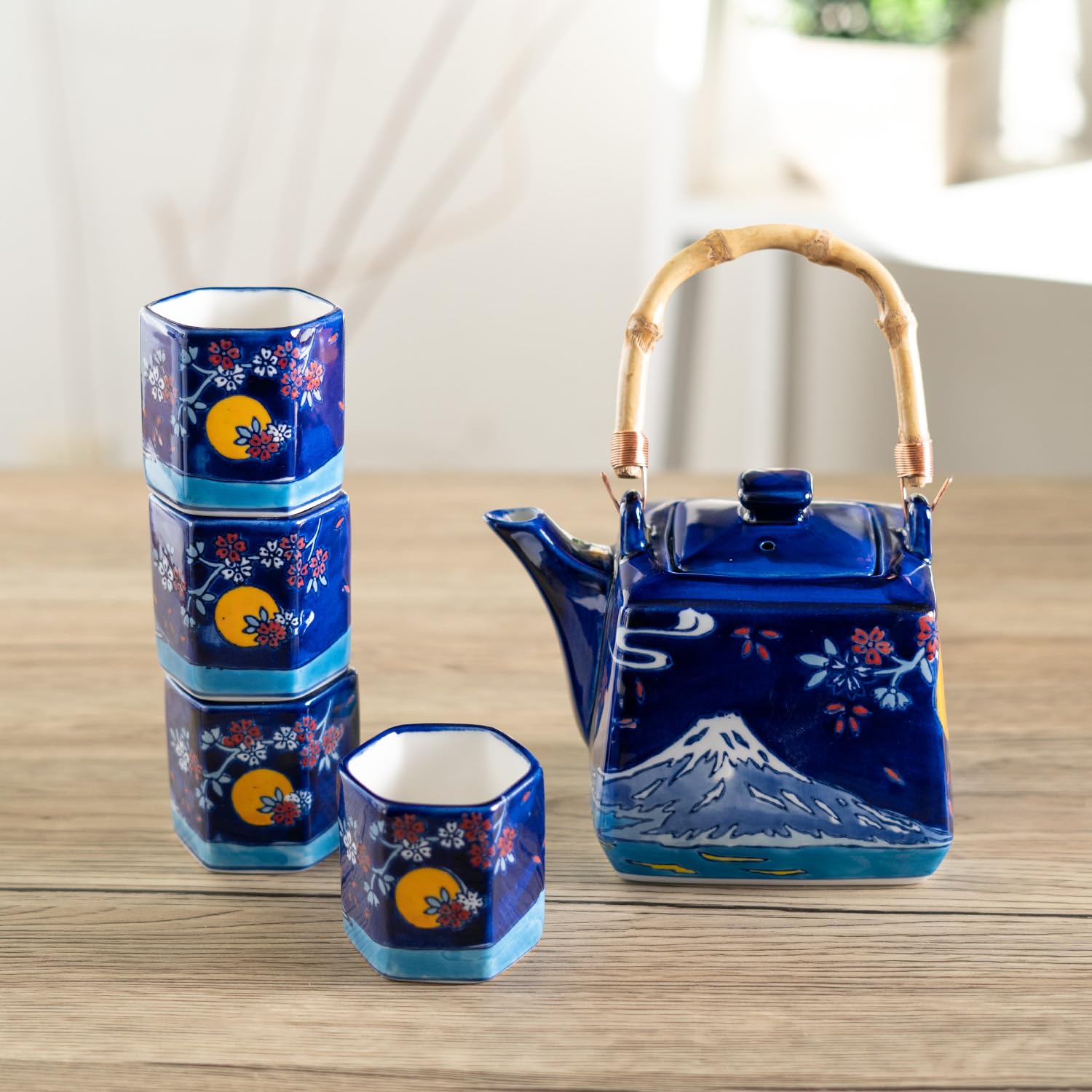 Amazon.com | Urban Tokyo Japanese Style Cube Shape 20oz Porcelain