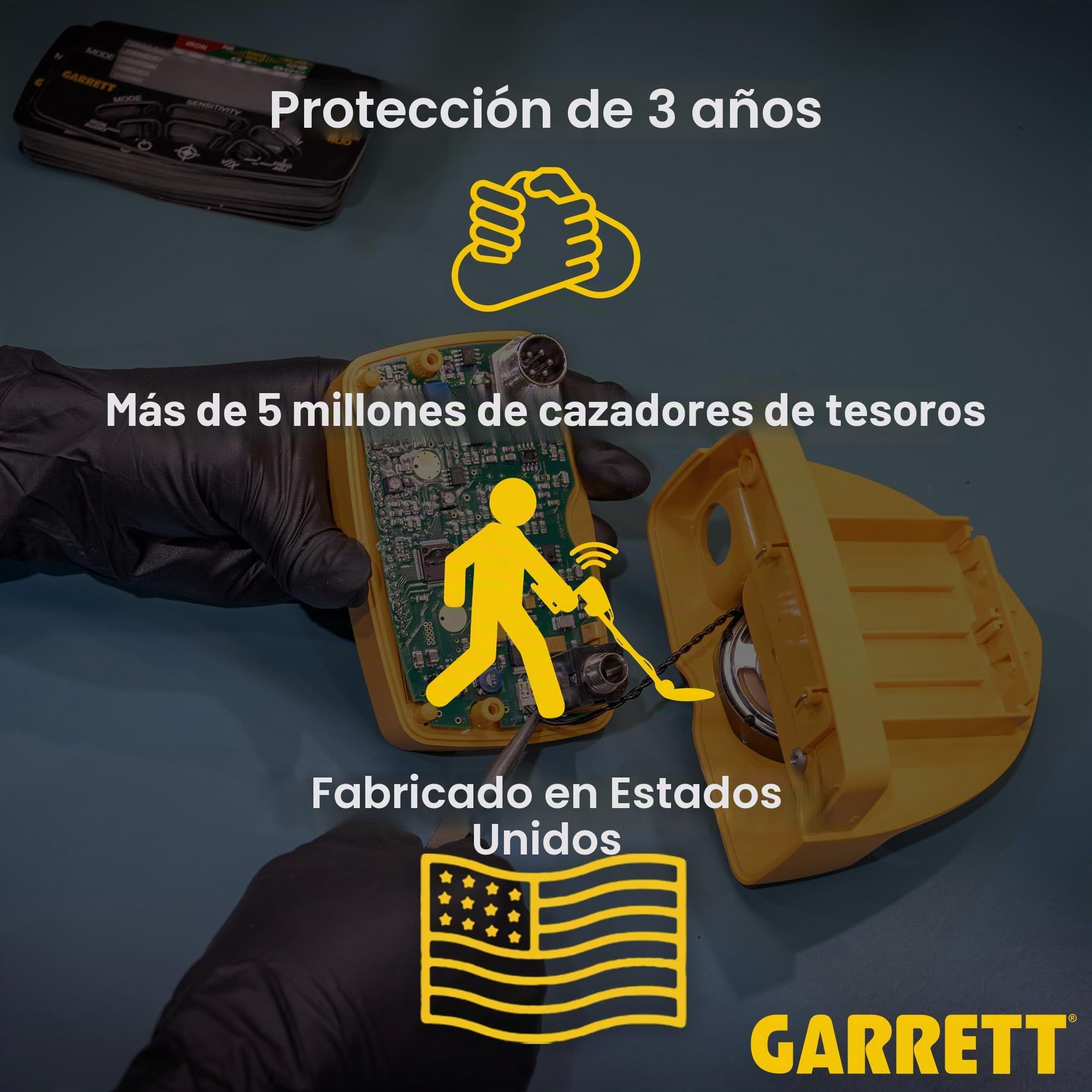Pinpointter Garrett PROPOINTER AT Z-LYNK - Detector de Metales, centralizador, Resistente al Agua, hasta 6 m, IP68, Color Naranja