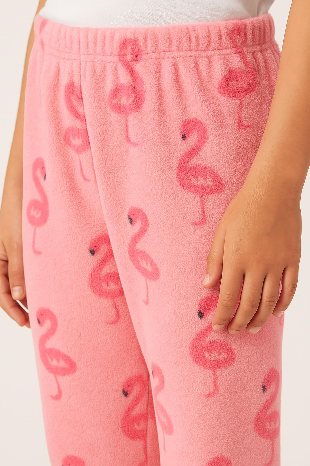 CAMEY Kids Fleece Pajama | Soft Warm Winter Lower for Boys & Girls | Cartoon Print Thermal Jogger Pants | Cozy Nightwear Bottoms (Pink, 15-16Y) - Image 5 thumbnail