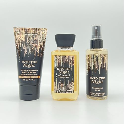 White Barn Into The Night - Juego de tamaño de viaje (Mist+crema+gel de ducha)