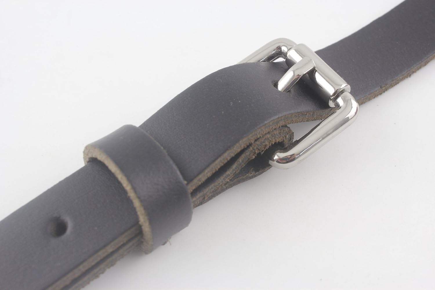Adjustable Genuine Leather Shoulder Crossbody Bag Purse Strap Handles with Hooks for Bag Making Replacement 46 3/8" / 118cm Black CF48