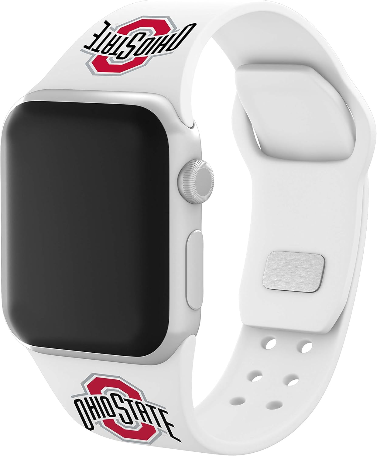 Amazon Com Affinity Bands Ohio State Buckeyes Silicone Sport Watch Band Compatible With Apple Watch 38mm 40mm Black Cell Phones Accessories