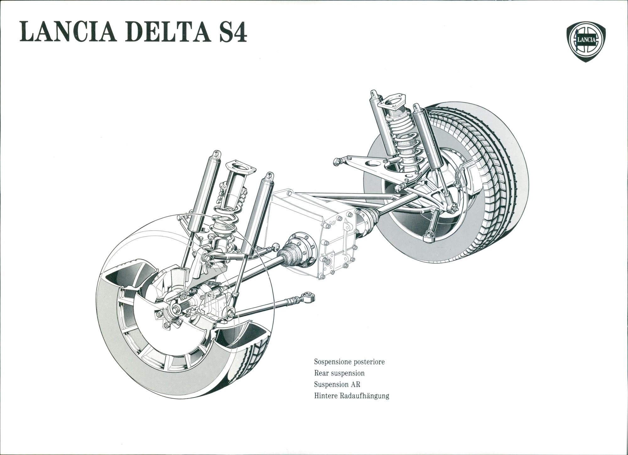 Delta S4 Rear Lancia Delta S4 Rear