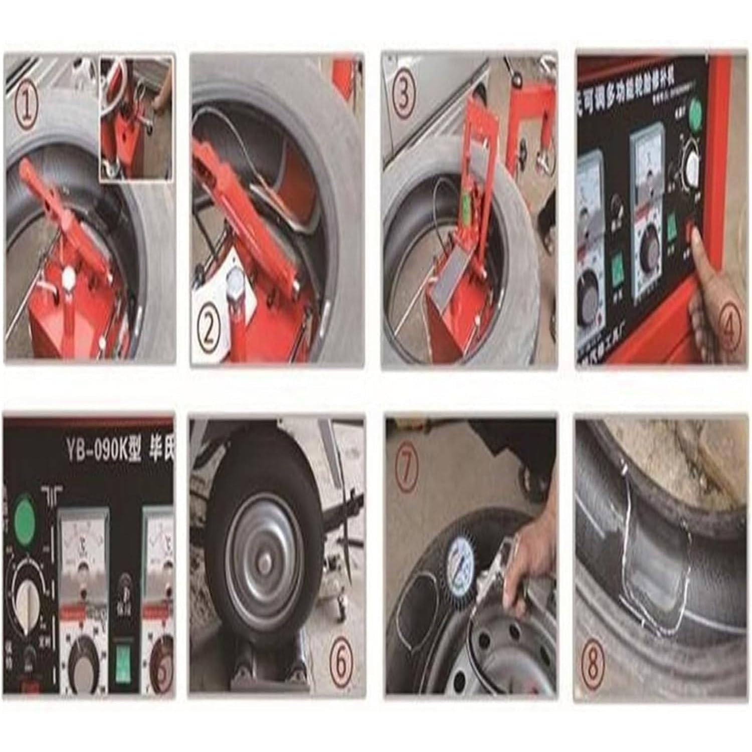 Vulcanizzatore per pneumatici, strumento di riparazione pneumatici, vulcanizzatore spot per riparazioni di riscaldamento a 170-180 ℃, kit essenziale per riparazioni di pneumatici rapide ed efficienti